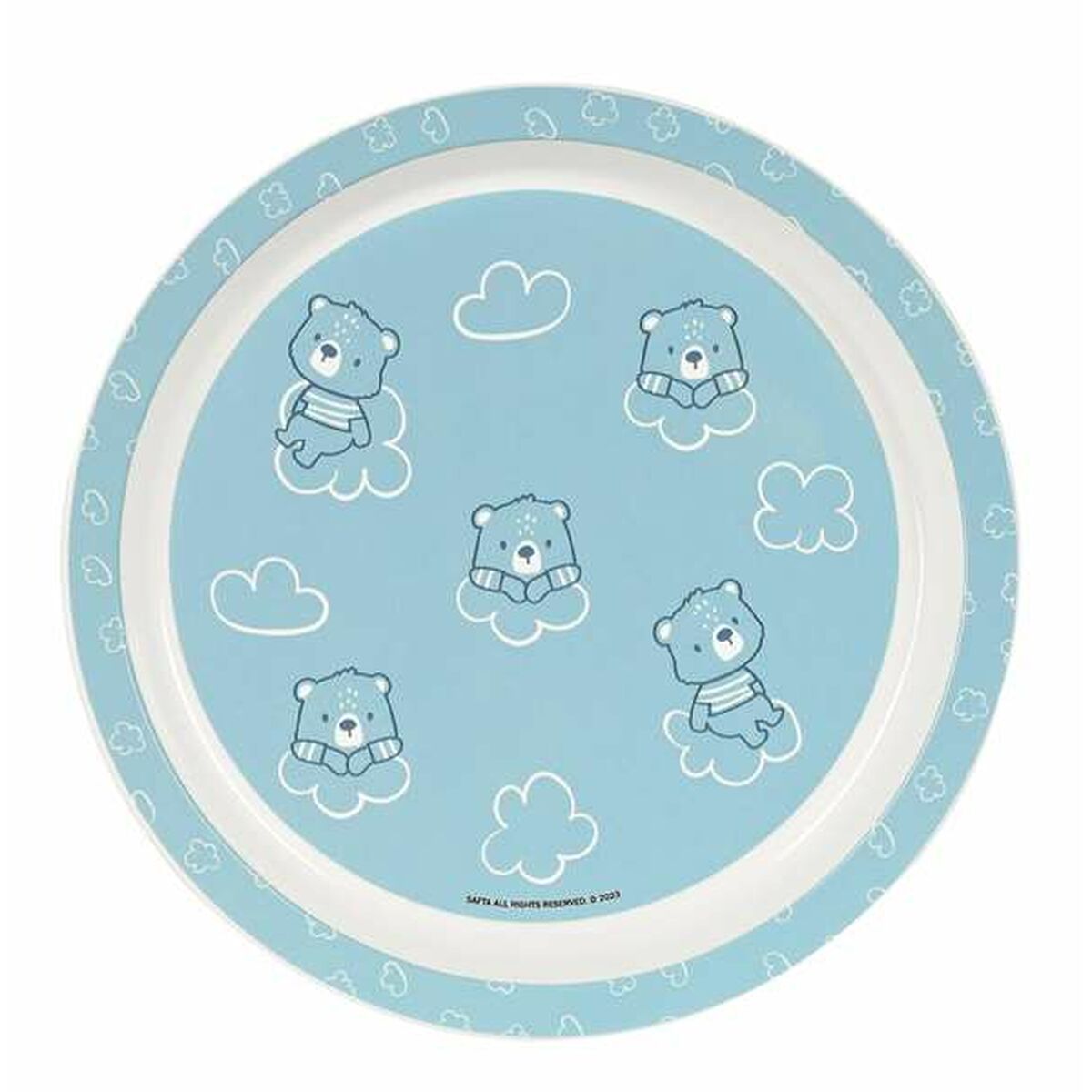 Kinderen servies set Safta Baby bear Polyurethaan Blauw 4 Onderdelen-Topper Trend