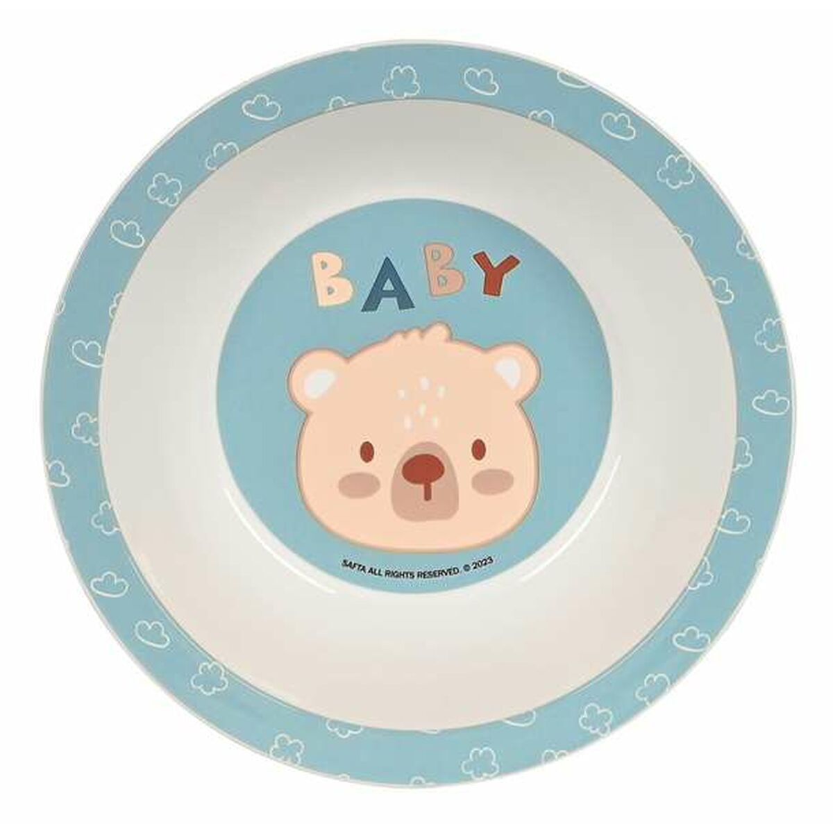 Kinderen servies set Safta Baby bear Polyurethaan Blauw 4 Onderdelen-Topper Trend