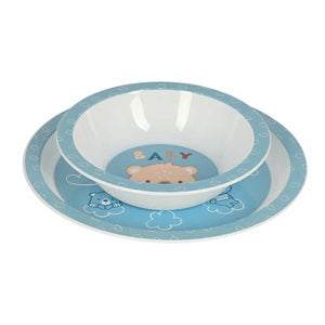 Kinderen servies set Safta Baby bear Polyurethaan Blauw 4 Onderdelen-Topper Trend