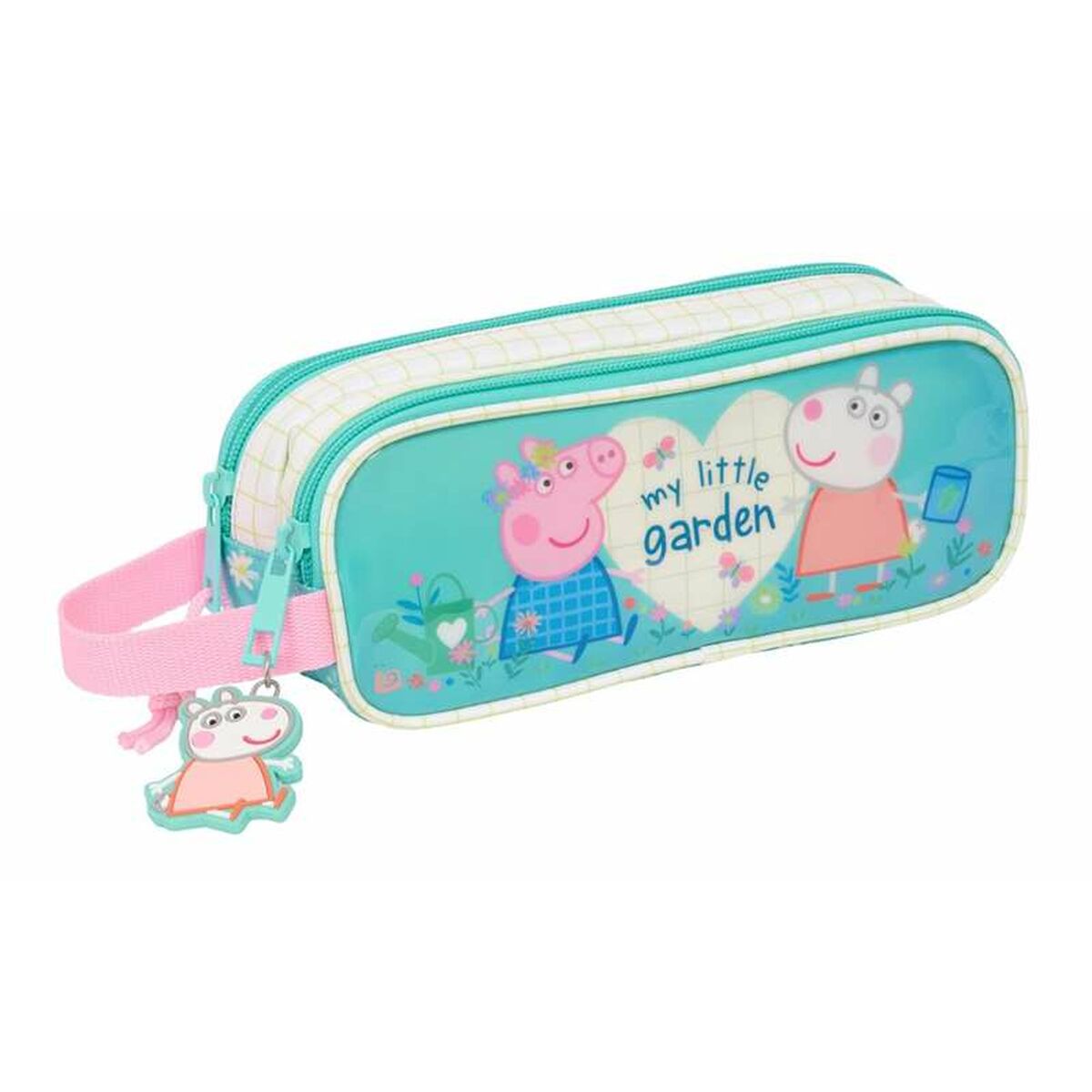 Pennenetui met 2 vakken Peppa Pig Pretty Flowers 21 x 8 x 6 cm-Topper Trend