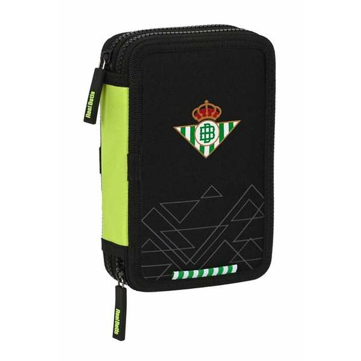 Dubbele etui Real Betis Balompié Zwart 12,5 x 19,5 x 4 cm-Topper Trend