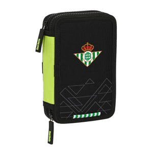 Dubbele etui Real Betis Balompié Zwart 12,5 x 19,5 x 4 cm-Topper Trend