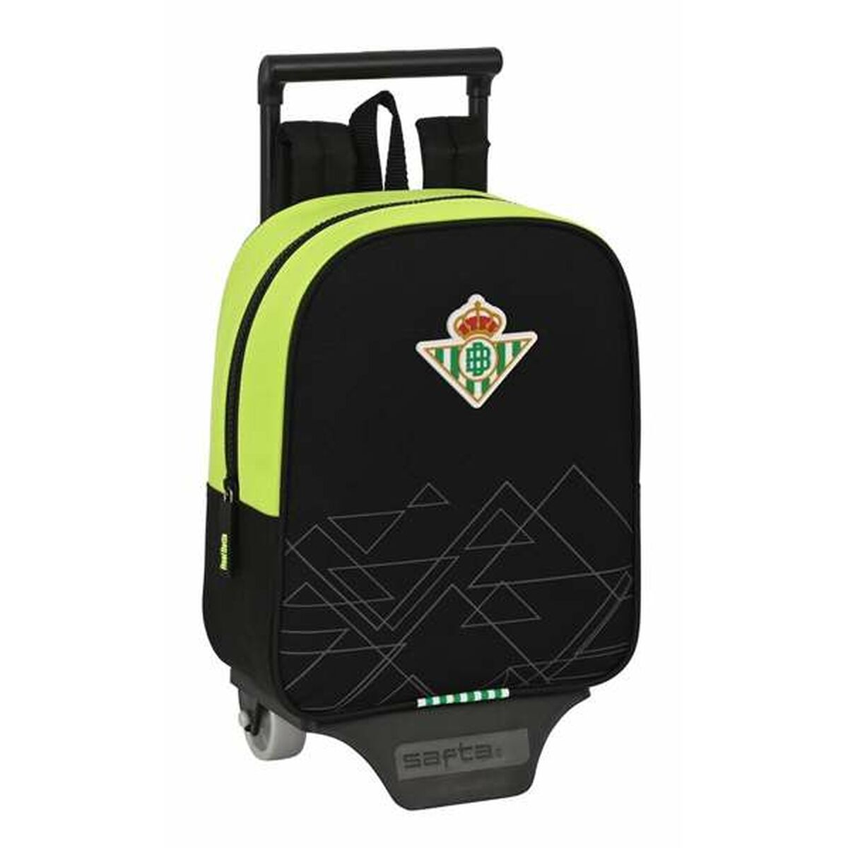 Schoolrugzak met Wielen Real Betis Balompié Zwart Groen 22 x 27 x 10 cm-Topper Trend