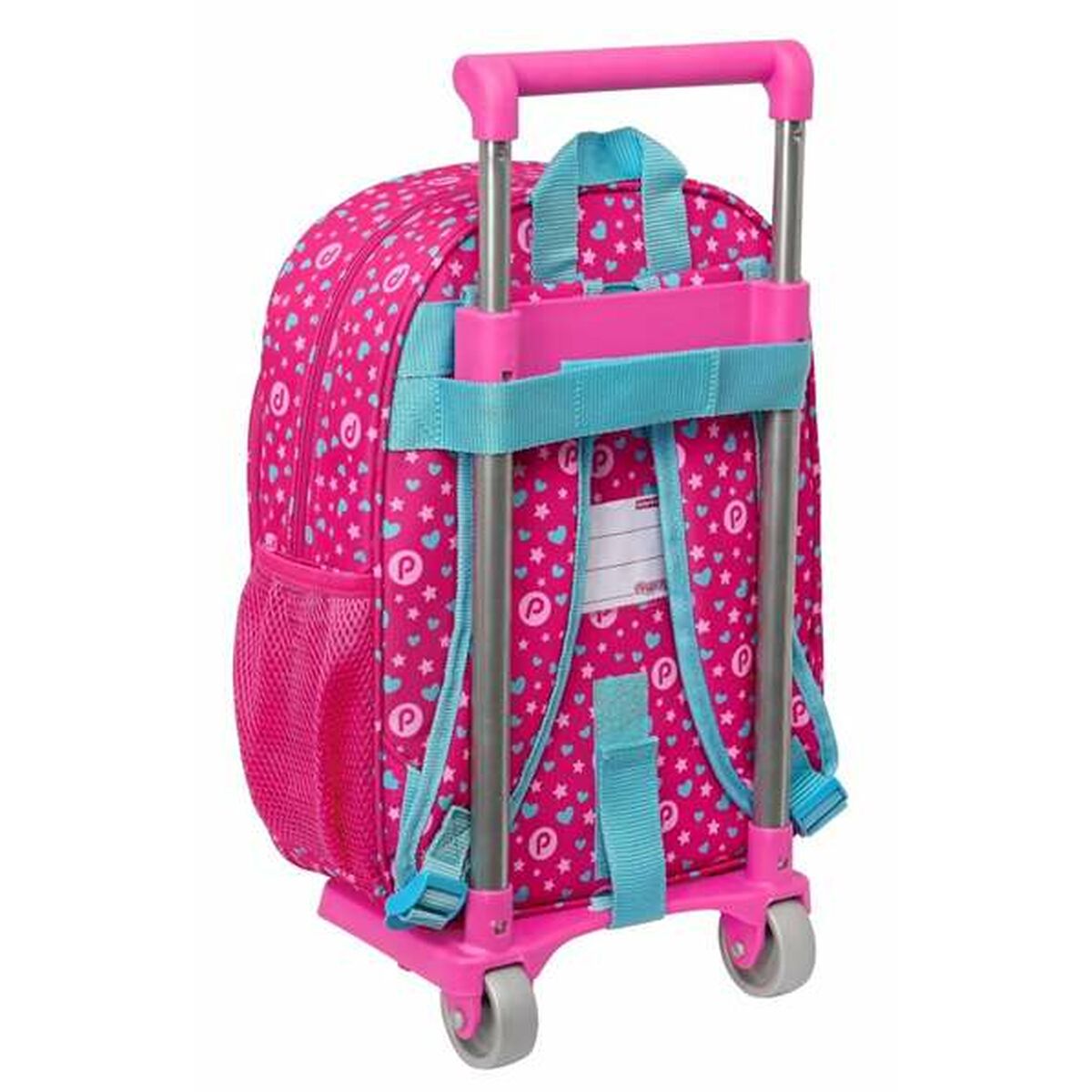Schoolrugzak met Wielen Pinypon Blauw Roze 26 x 34 x 11 cm-Topper Trend