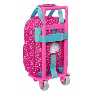 Schoolrugzak met Wielen Pinypon Blauw Roze 20 x 28 x 8 cm-Topper Trend