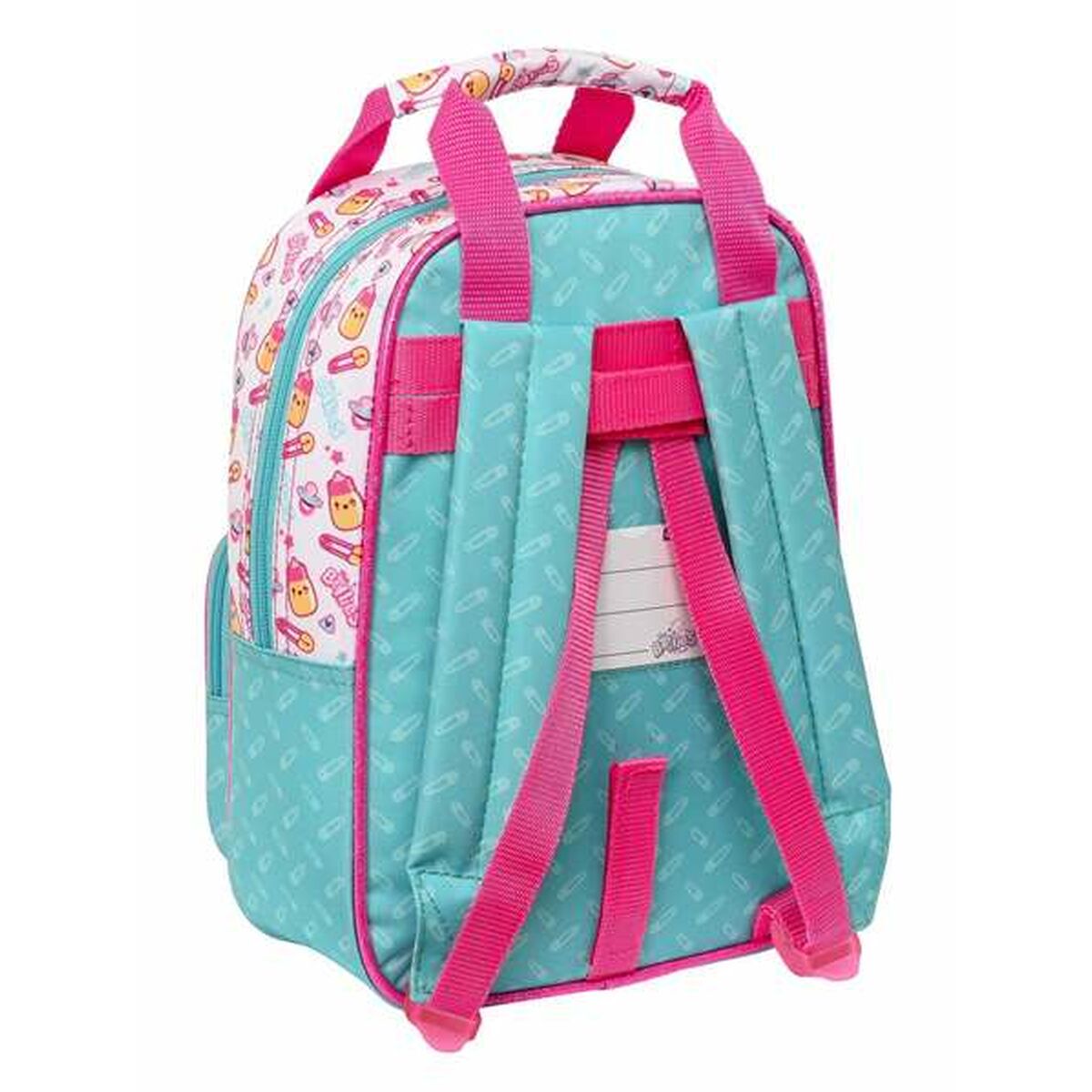 Kinderrugzak The Bellies Wit Turkoois Paars 20 x 28 x 8 cm-Topper Trend