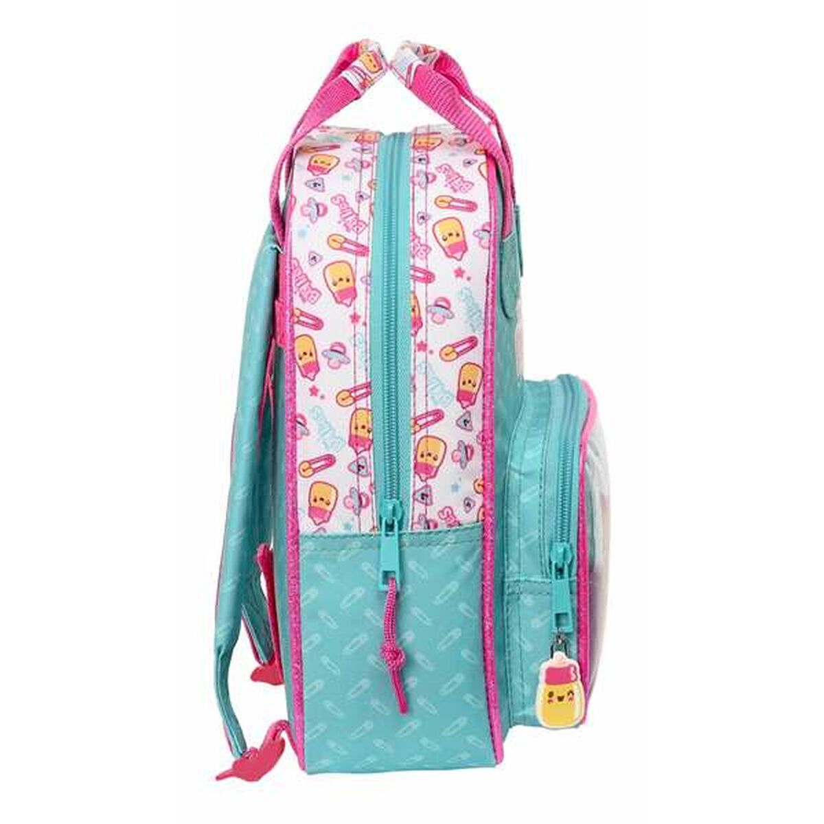 Kinderrugzak The Bellies Wit Turkoois Paars 20 x 28 x 8 cm-Topper Trend