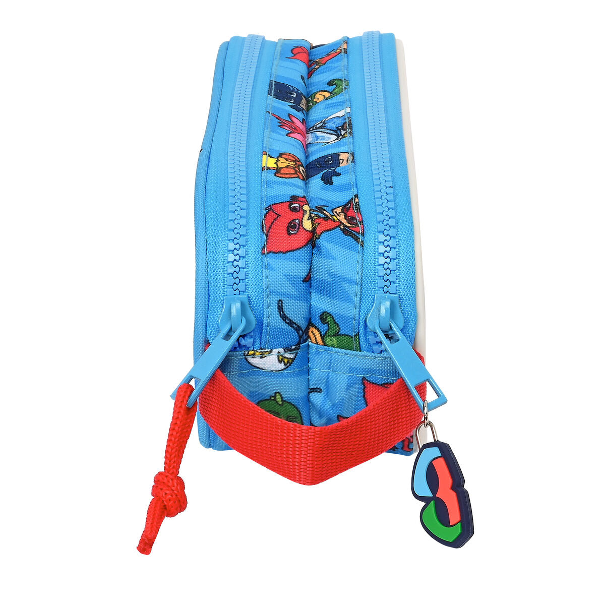 Pennenetui met 2 vakken PJ Masks Blauw 21 x 8 x 6 cm-Topper Trend