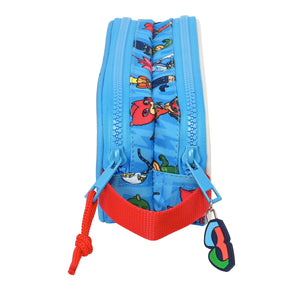 Pennenetui met 2 vakken PJ Masks Blauw 21 x 8 x 6 cm-Topper Trend