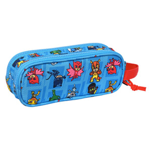 Pennenetui met 2 vakken PJ Masks Blauw 21 x 8 x 6 cm-Topper Trend