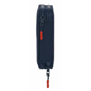 Dubbele etui Munich Flash Marineblauw 12,5 x 19,5 x 4 cm-Topper Trend