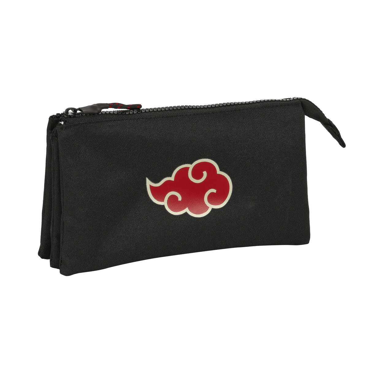 Pennenetui met 3 vakken Naruto Teen Zwart 22 x 12 x 3 cm-Topper Trend