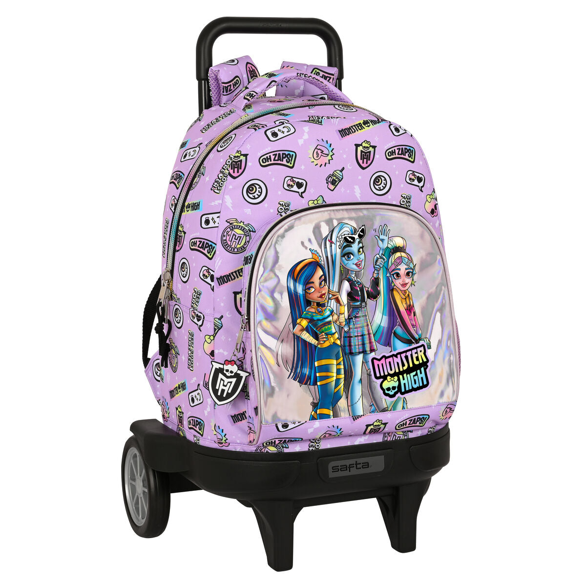 Schoolrugzak met Wielen Monster High Best Boos Lila 33 x 45 x 22 cm-Topper Trend