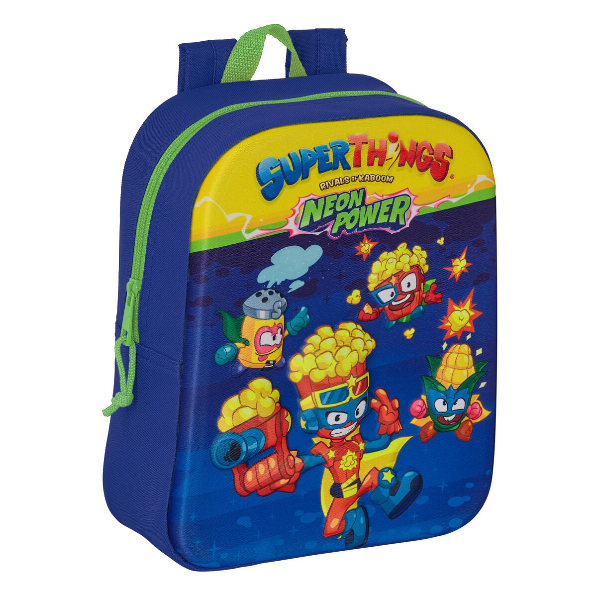3D-schoolrugzak SuperThings Blauw Multicolour 22 x 27 x 10 cm-Topper Trend