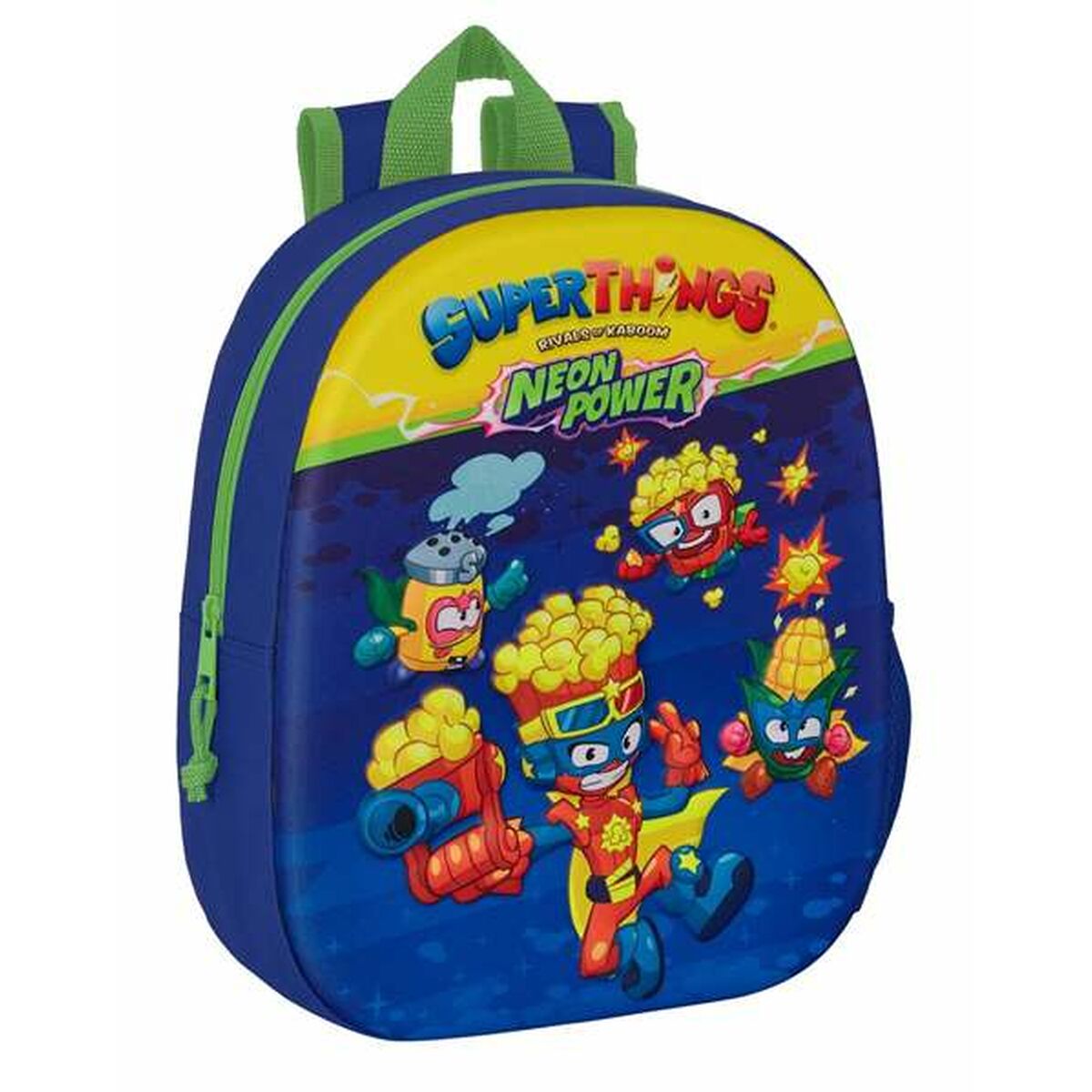 3D-schoolrugzak SuperThings Blauw Multicolour 27 x 33 x 10 cm-Topper Trend