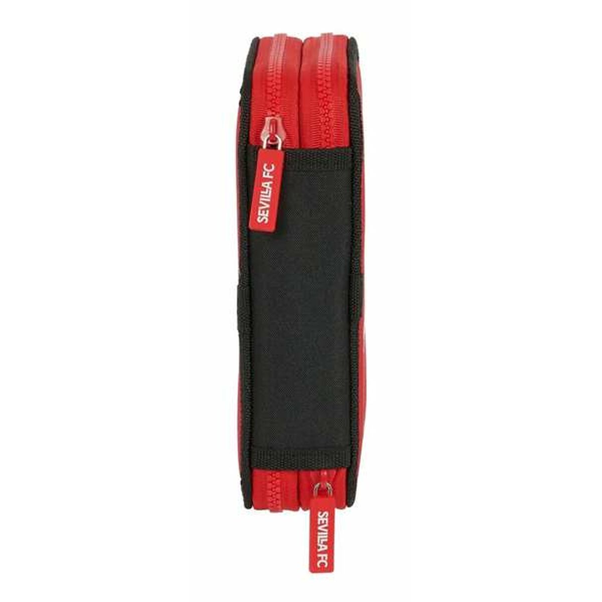 Dubbele etui Sevilla Fútbol Club Zwart Rood 12,5 x 19,5 x 4 cm-Topper Trend