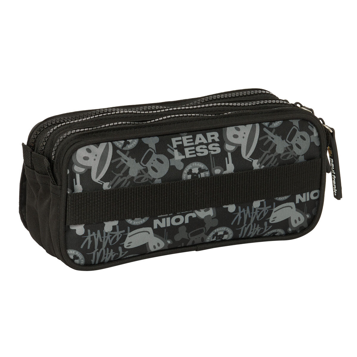 Pennenetui met 3 vakken Paul Frank Join the Fun Zwart 21,5 x 10 x 8 cm-Topper Trend