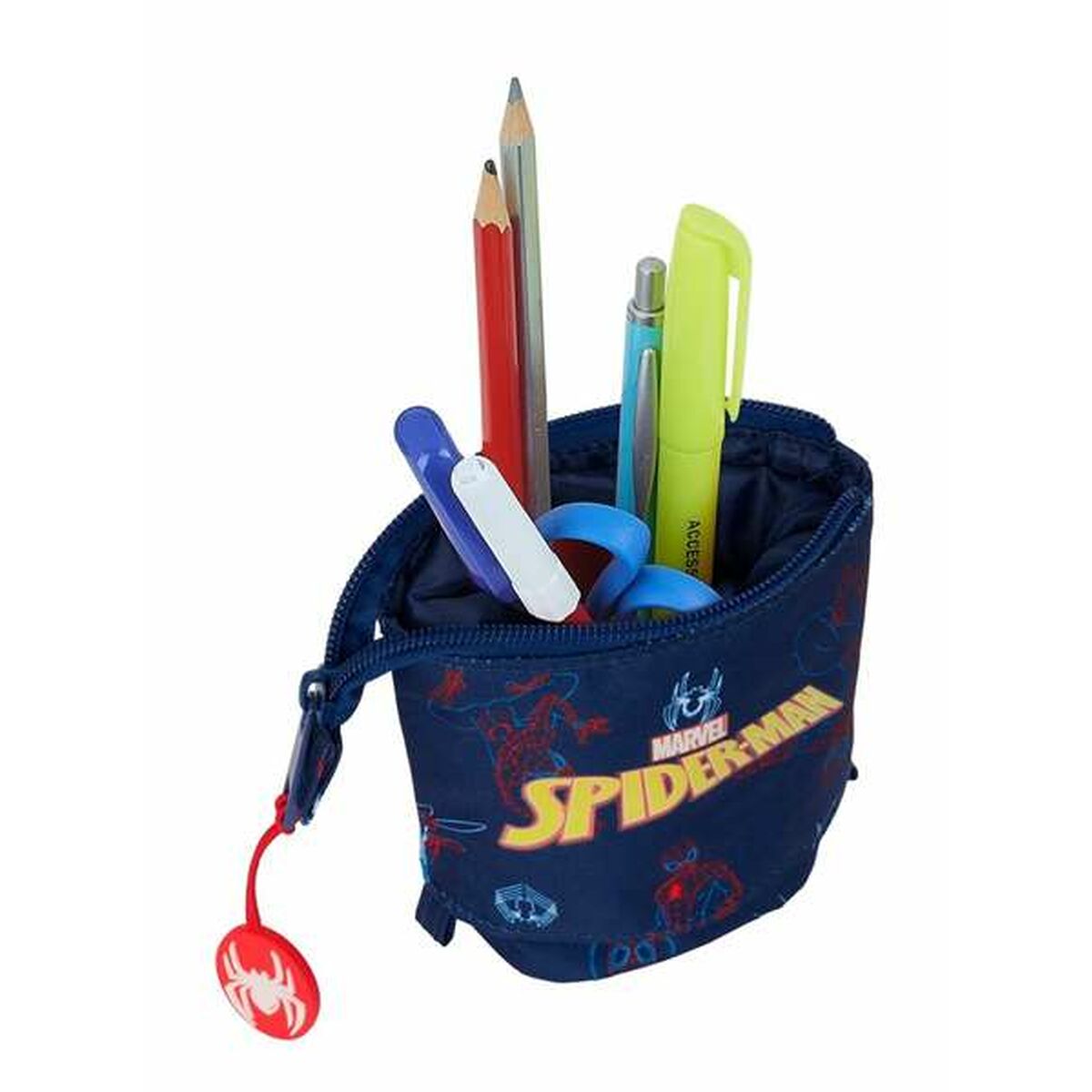 Alleshouder Spider-Man Neon Marineblauw 8 x 19 x 6 cm-Topper Trend