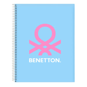 Notitieboekje Benetton Spring Hemelsblauw A4 120 Lakens-Topper Trend