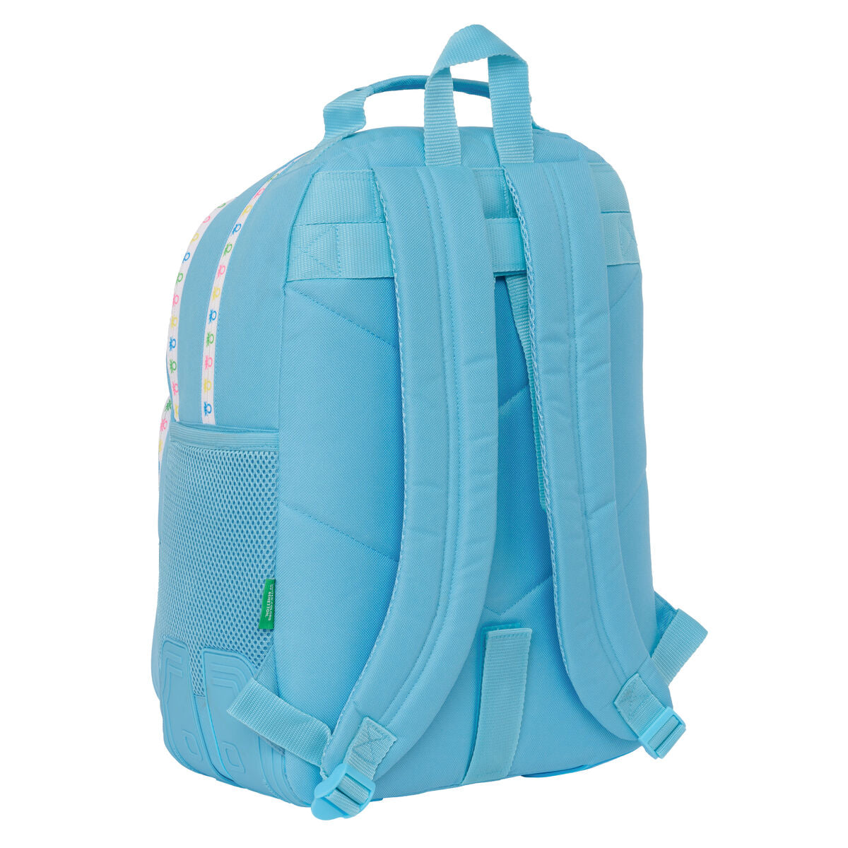 Schoolrugzak Benetton Spring Celeste 32 x 42 x 15 cm-Topper Trend