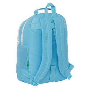 Schoolrugzak Benetton Spring Celeste 32 x 42 x 15 cm-Topper Trend