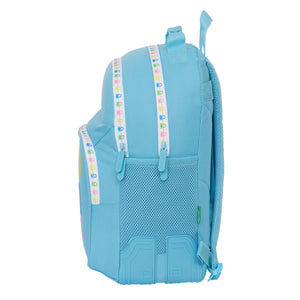 Schoolrugzak Benetton Spring Celeste 32 x 42 x 15 cm-Topper Trend