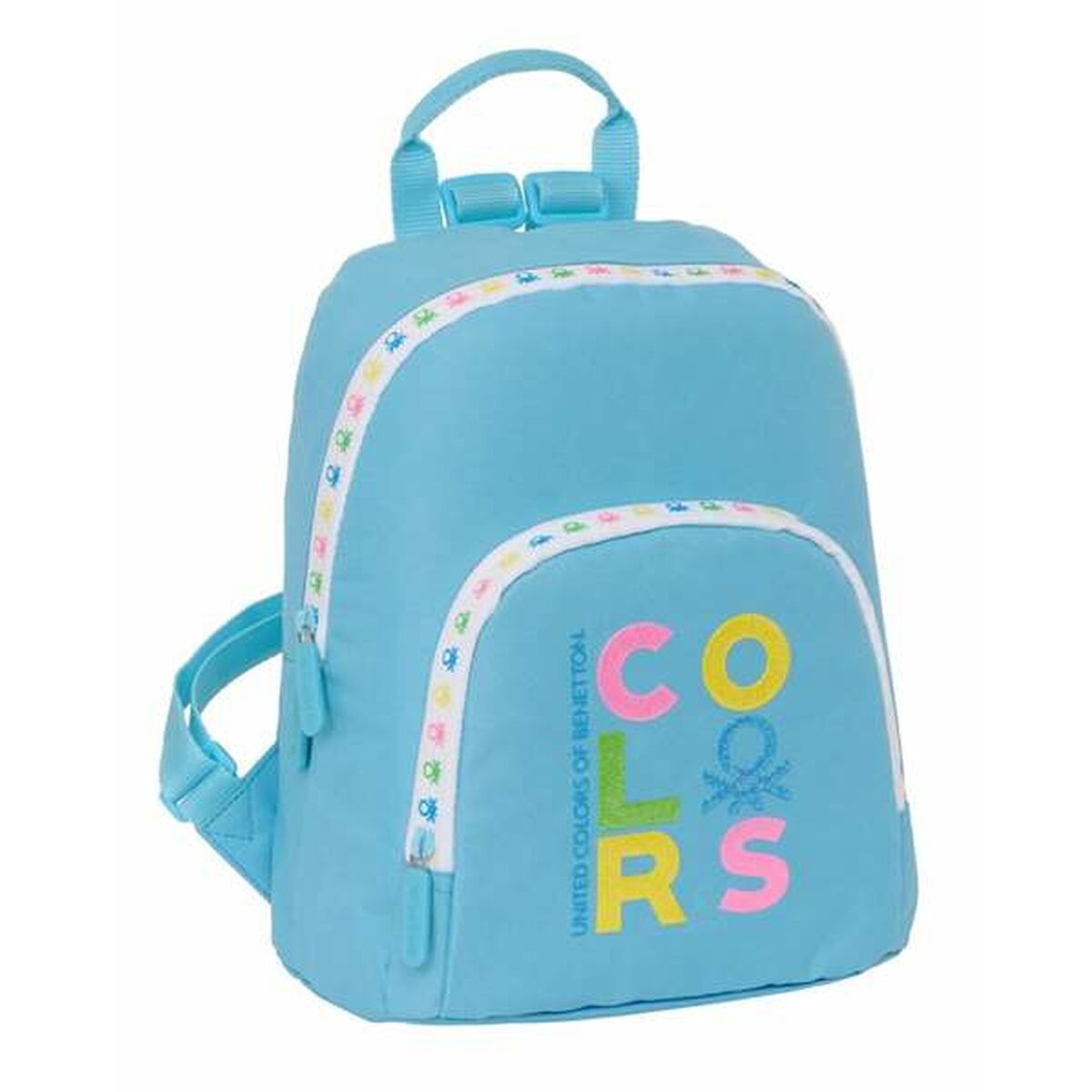 Rugzak Benetton Spring Celeste 25 x 30 x 13 cm Mini-Topper Trend