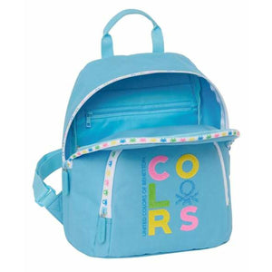 Rugzak Benetton Spring Celeste 25 x 30 x 13 cm Mini-Topper Trend