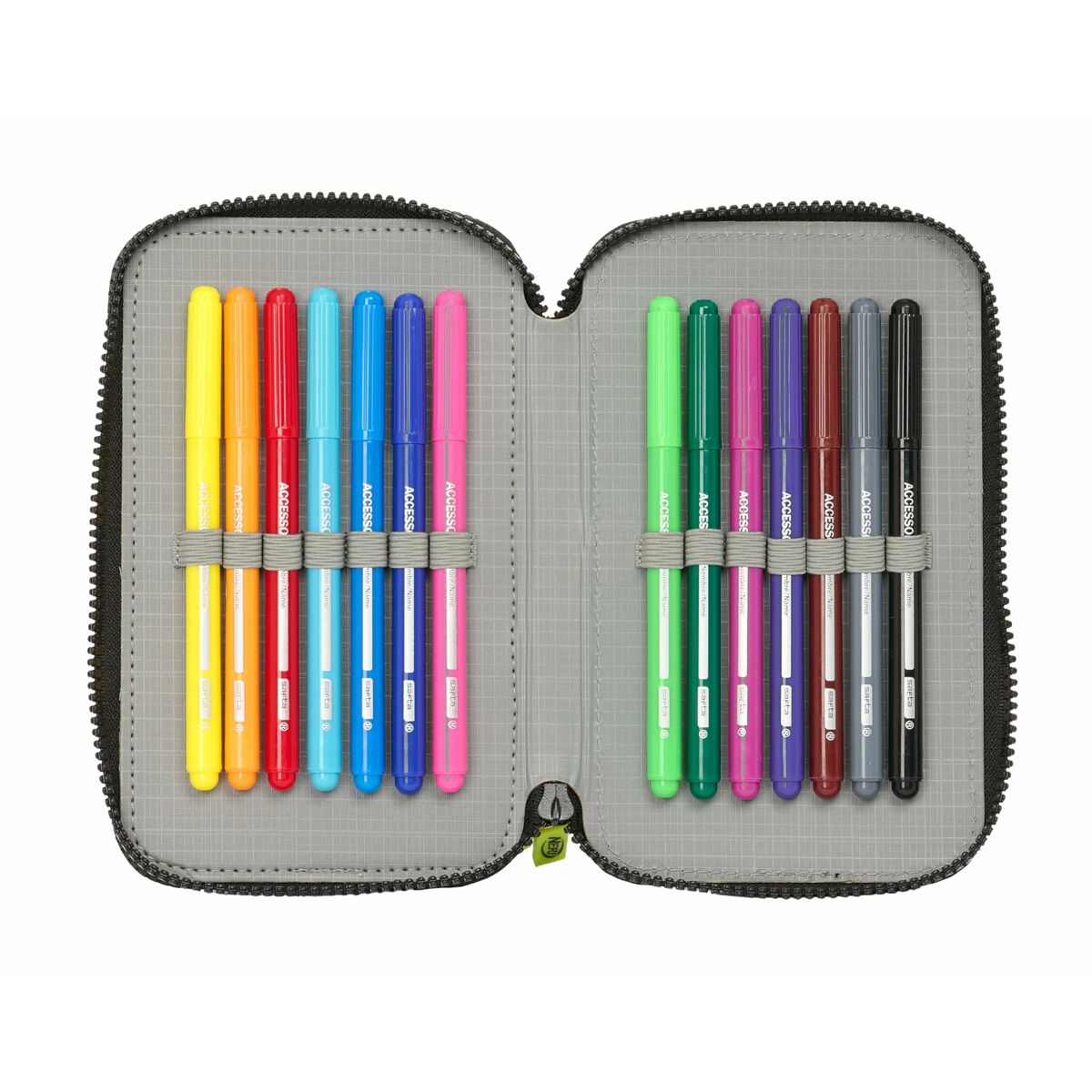 Dubbele etui Nerf Get Ready 12,5 x 19,5 x 4 cm-Topper Trend