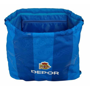 Rugtas met Koordjes R. C. Deportivo de La Coruña Blauw 35 x 40 x 1 cm-Topper Trend