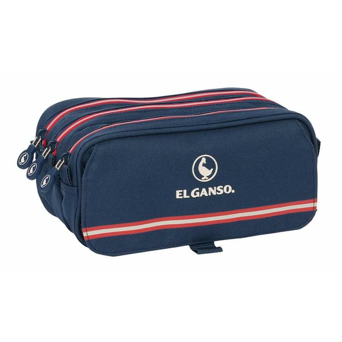 Pennenetui met 3 vakken El Ganso Classic Marineblauw 21,5 x 10 x 8 cm-Topper Trend