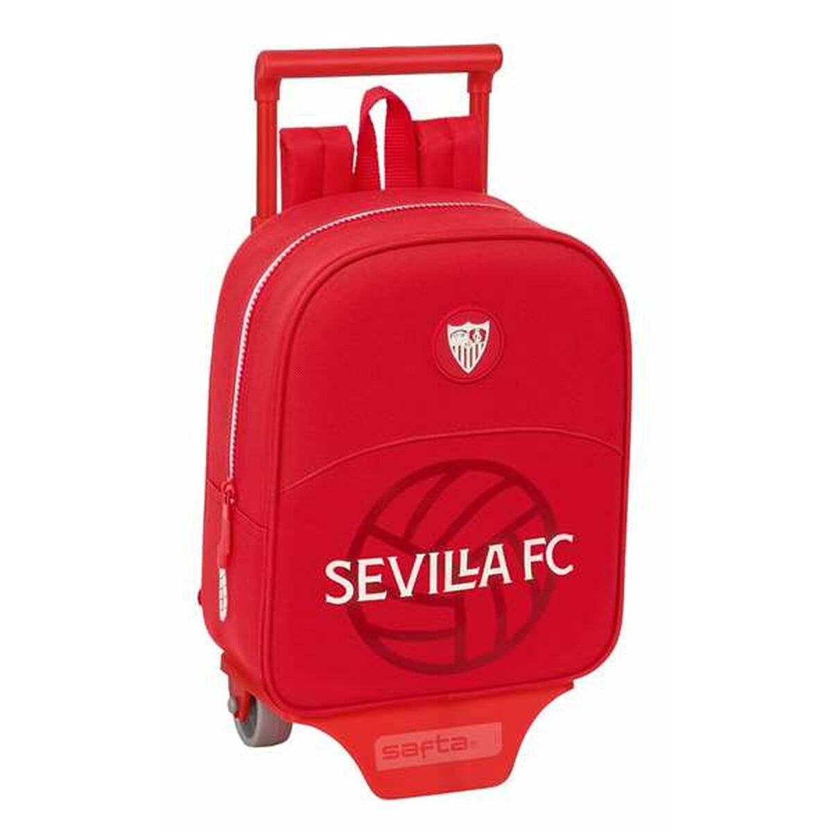 Schoolrugzak met Wielen Sevilla Fútbol Club Rood 22 x 27 x 10 cm-Topper Trend