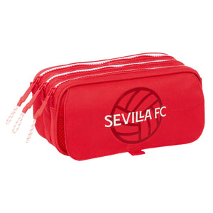 Pennenetui met 3 vakken Sevilla Fútbol Club 21,5 x 10 x 8 cm-Topper Trend