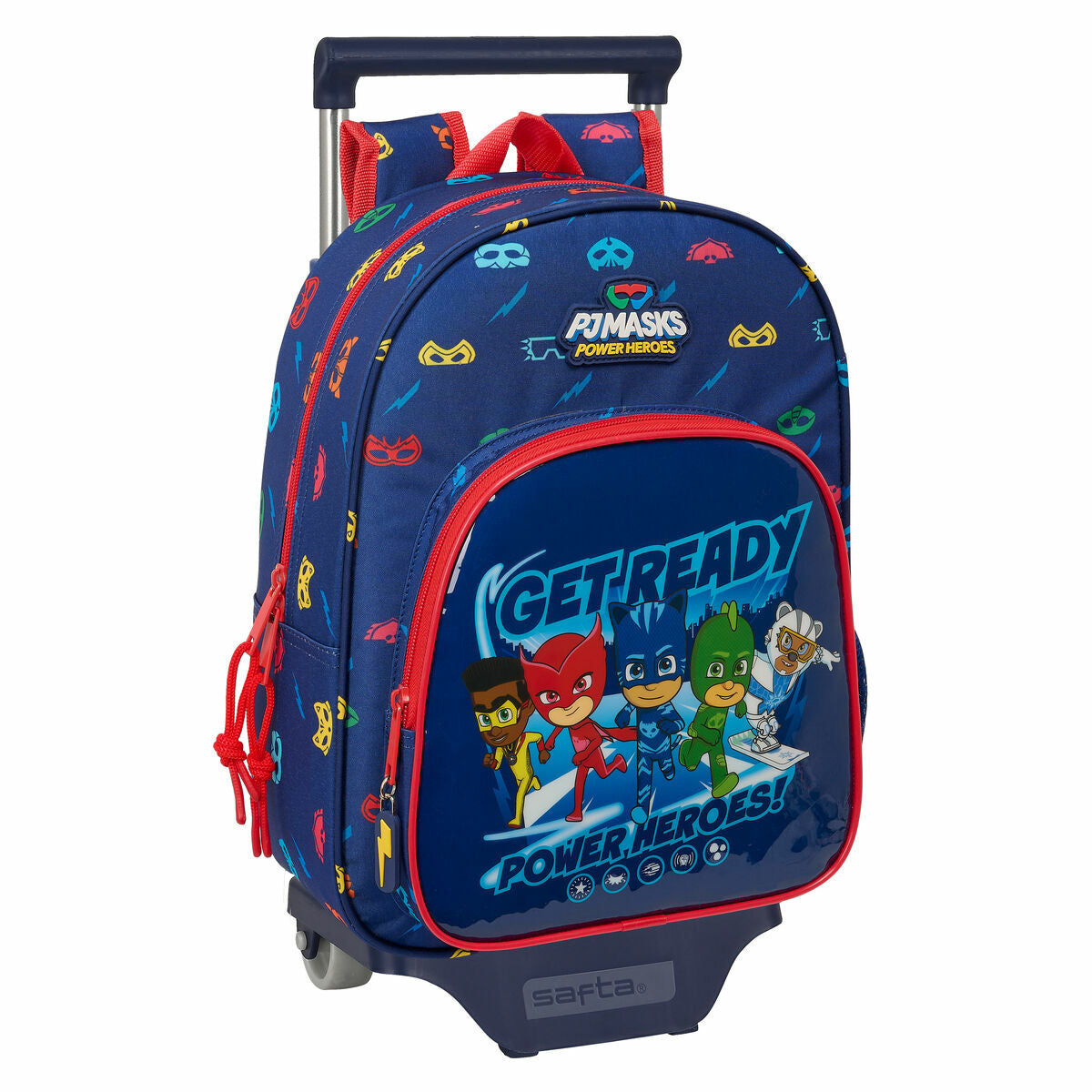 Schoolrugzak met Wielen PJ Masks Ready 26 x 34 x 11 cm-Topper Trend