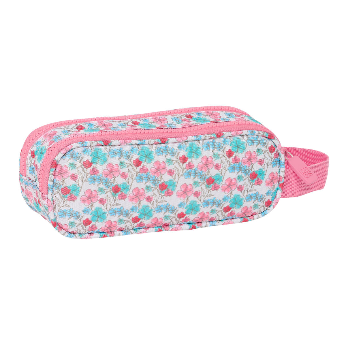 Pennenetui met 2 vakken Safta Flores 21 x 8 x 6 cm-Topper Trend