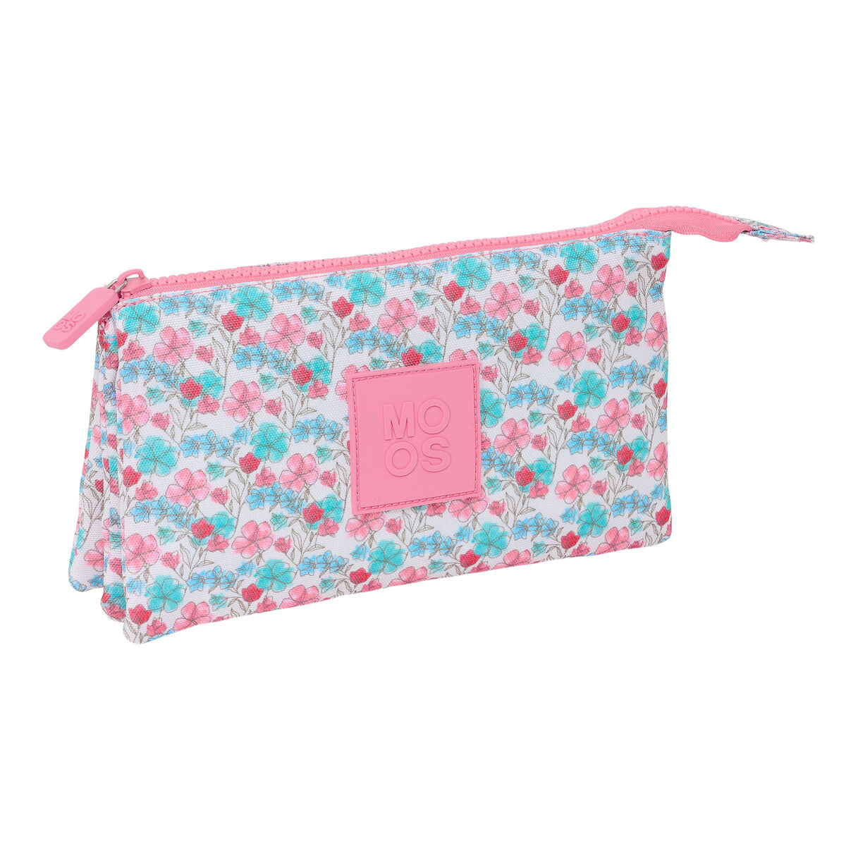 Pennenetui met 3 vakken Safta Flores 22 x 12 x 3 cm-Topper Trend