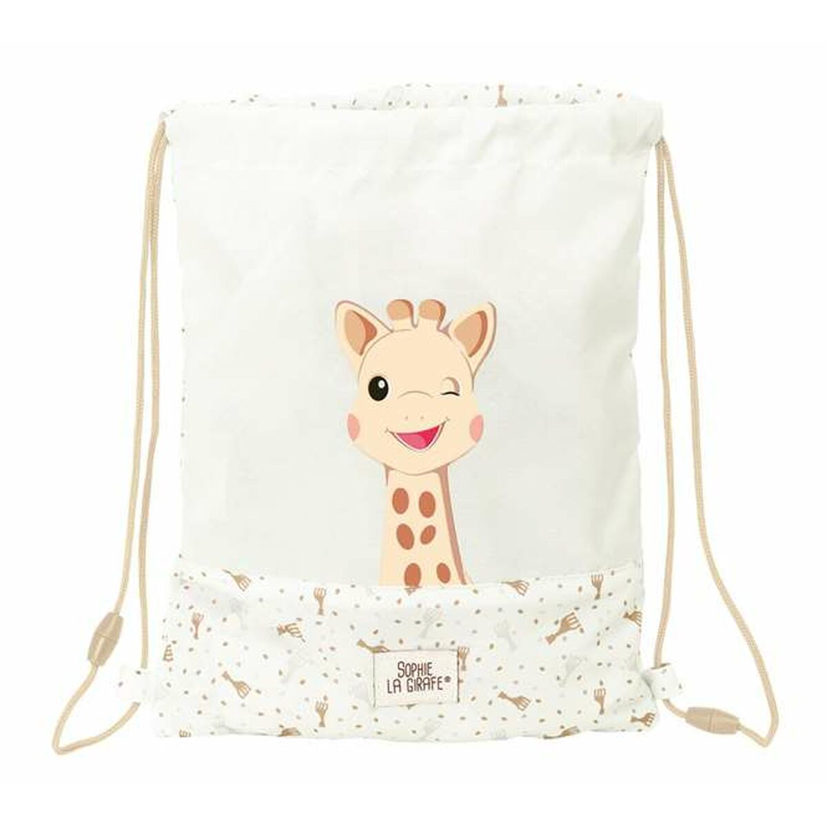 Rugtas met Koordjes Sophie la Girafe 26 x 34 x 1 cm-Topper Trend