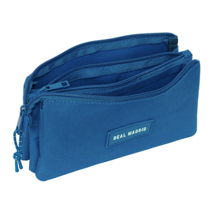 Pennenetui met 3 vakken Real Madrid C.F. Blauw 22 x 12 x 3 cm-Topper Trend