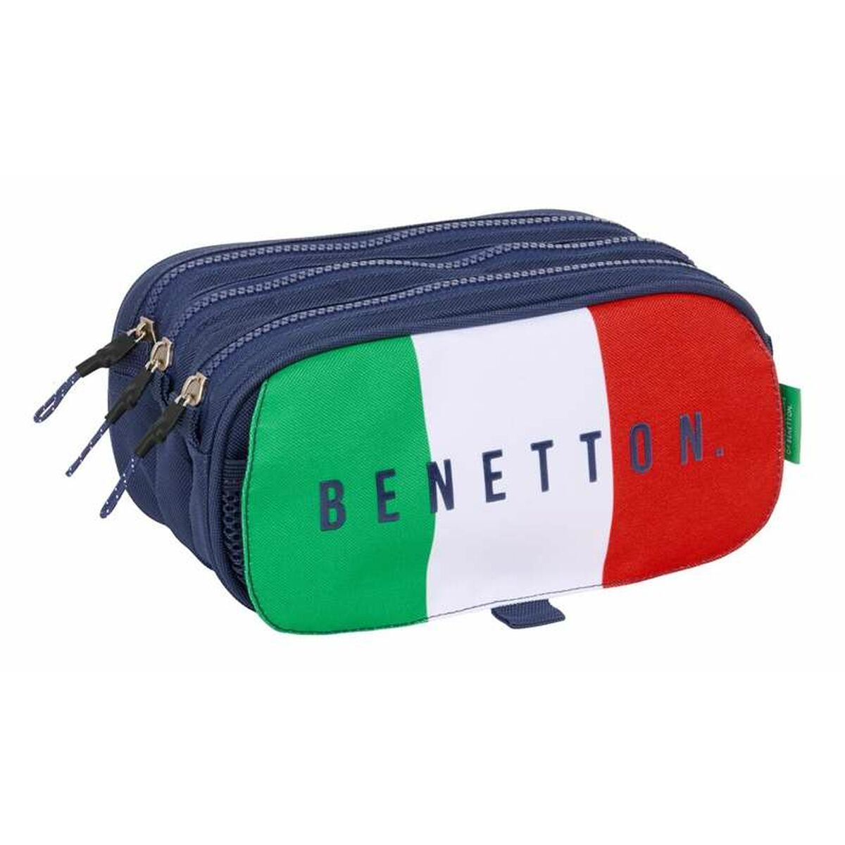 Pennenetui met 3 vakken Benetton 21,5 x 10 x 8 cm-Topper Trend