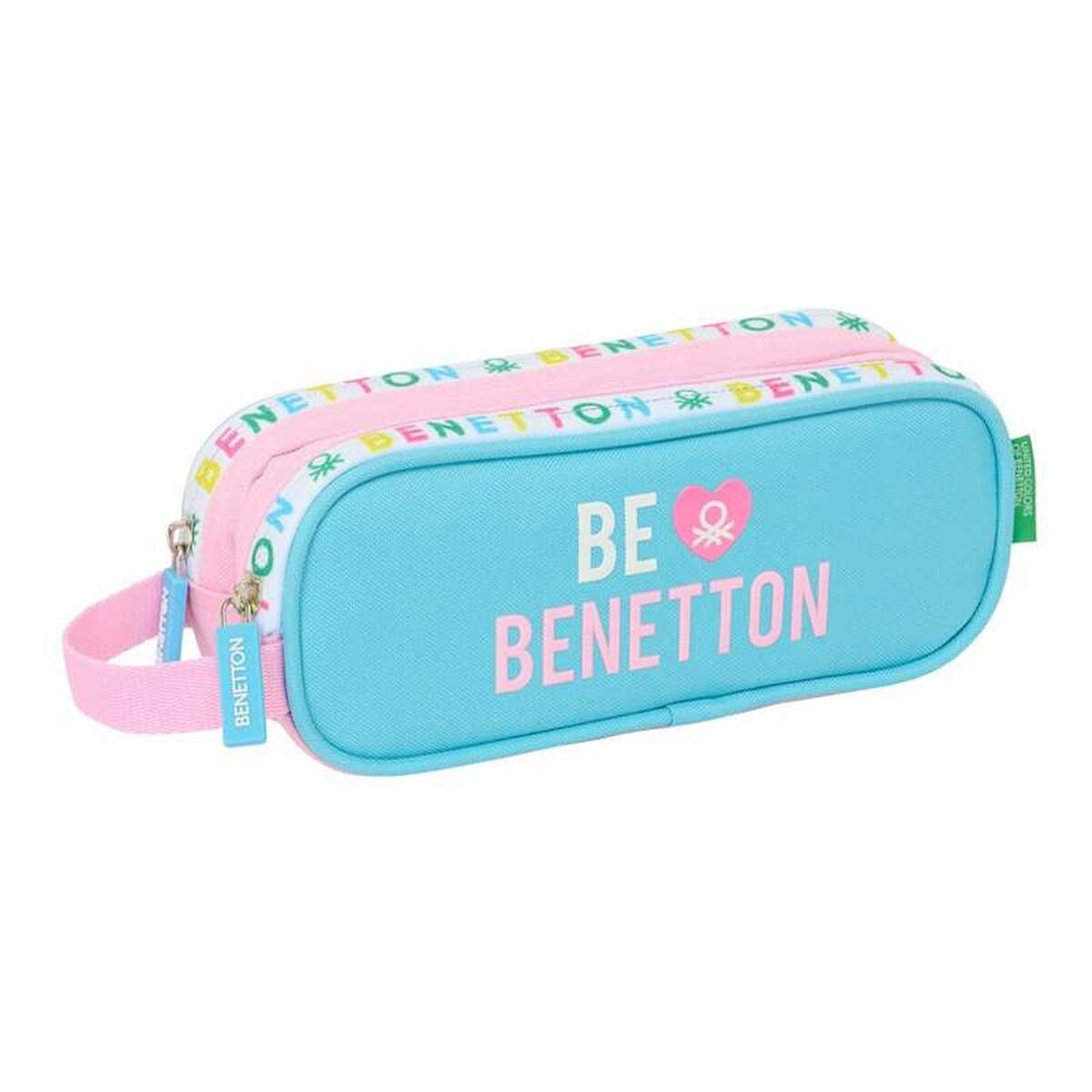 Pennenetui met 2 vakken Benetton Unique 21 x 8 x 6 cm-Topper Trend
