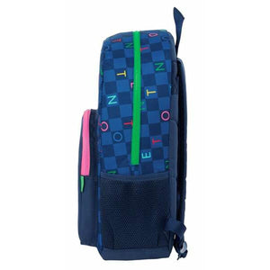 Schoolrugzak Benetton Damero 30 x 46 x 14 cm-Topper Trend