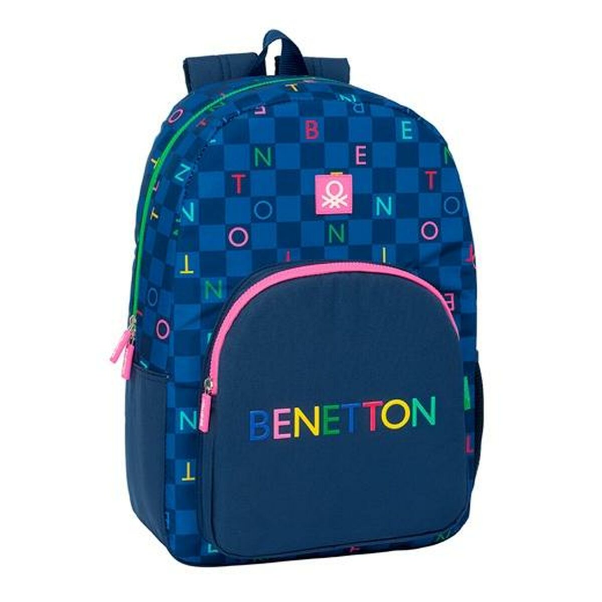 Schoolrugzak Benetton Damero 30 x 46 x 14 cm-Topper Trend
