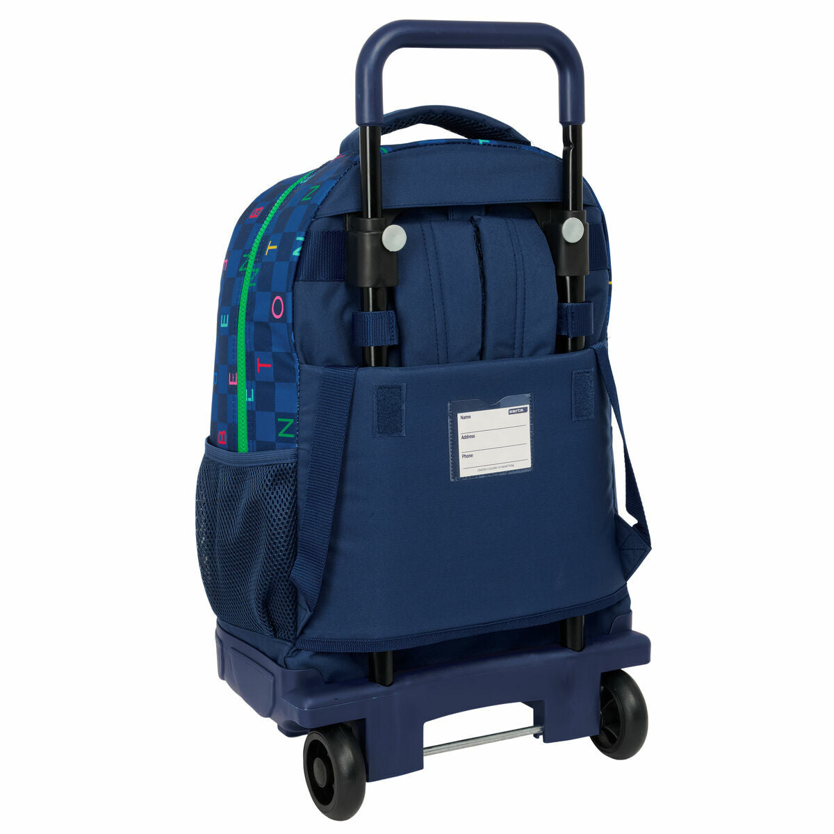 Schoolrugzak met Wielen Benetton 33 x 45 x 22 cm-Topper Trend