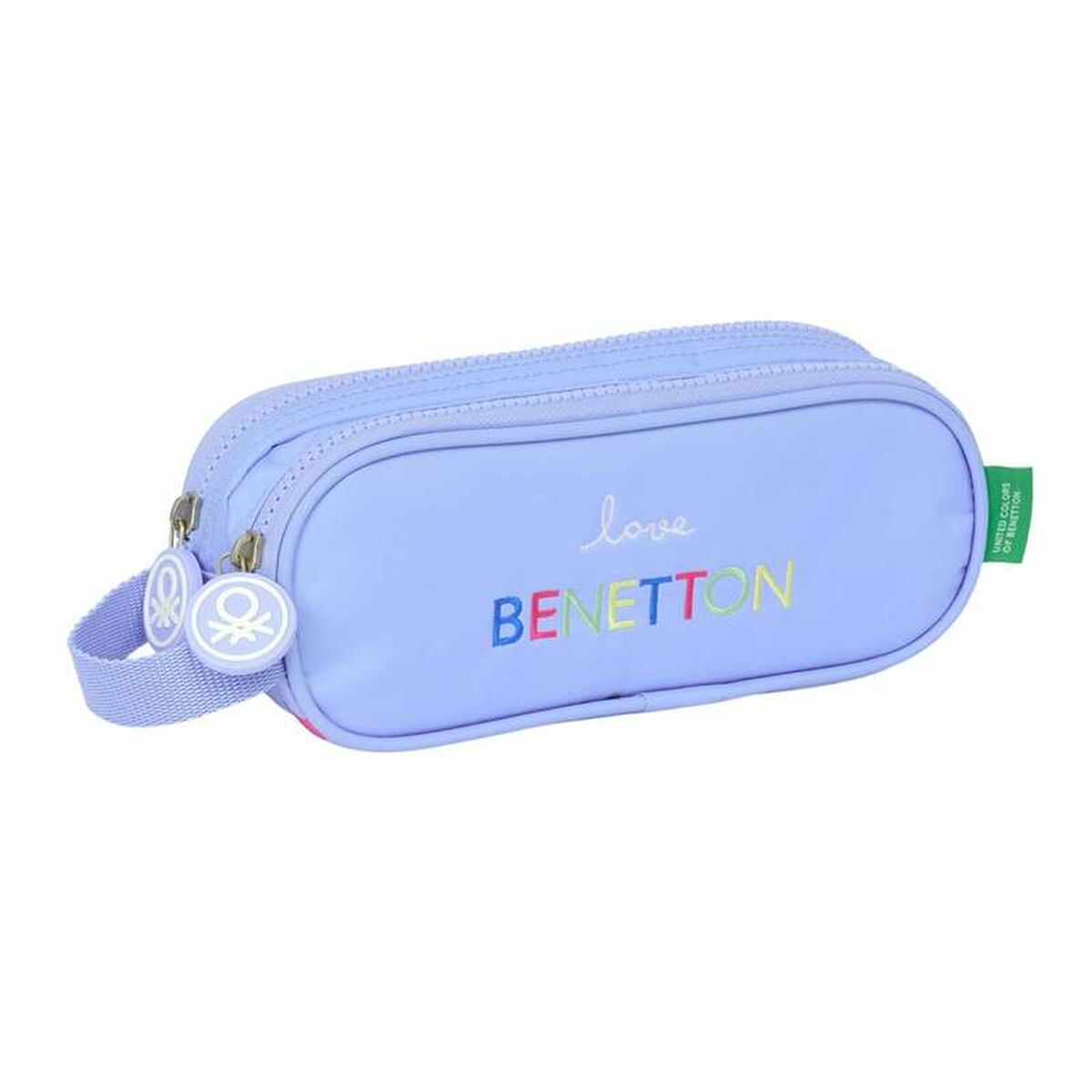 Pennenetui met 2 vakken Benetton 21 x 8 x 6 cm-Topper Trend