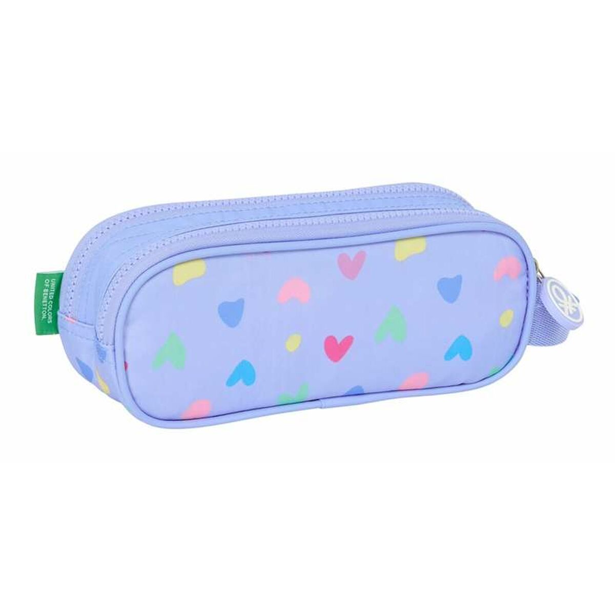 Pennenetui met 2 vakken Benetton 21 x 8 x 6 cm-Topper Trend