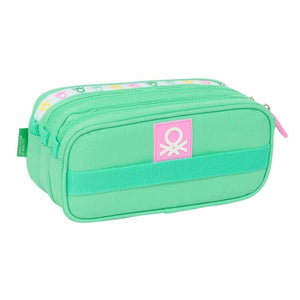 Pennenetui met 3 vakken Benetton Mint 21,5 x 10 x 8 cm-Topper Trend