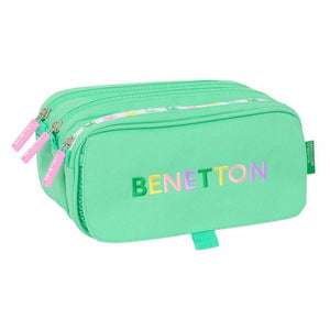 Pennenetui met 3 vakken Benetton Mint 21,5 x 10 x 8 cm-Topper Trend