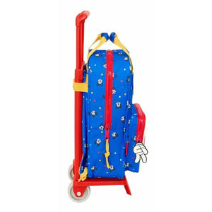 Schoolrugzak met Wielen Mickey Mouse 20 x 28 x 8 cm-Topper Trend