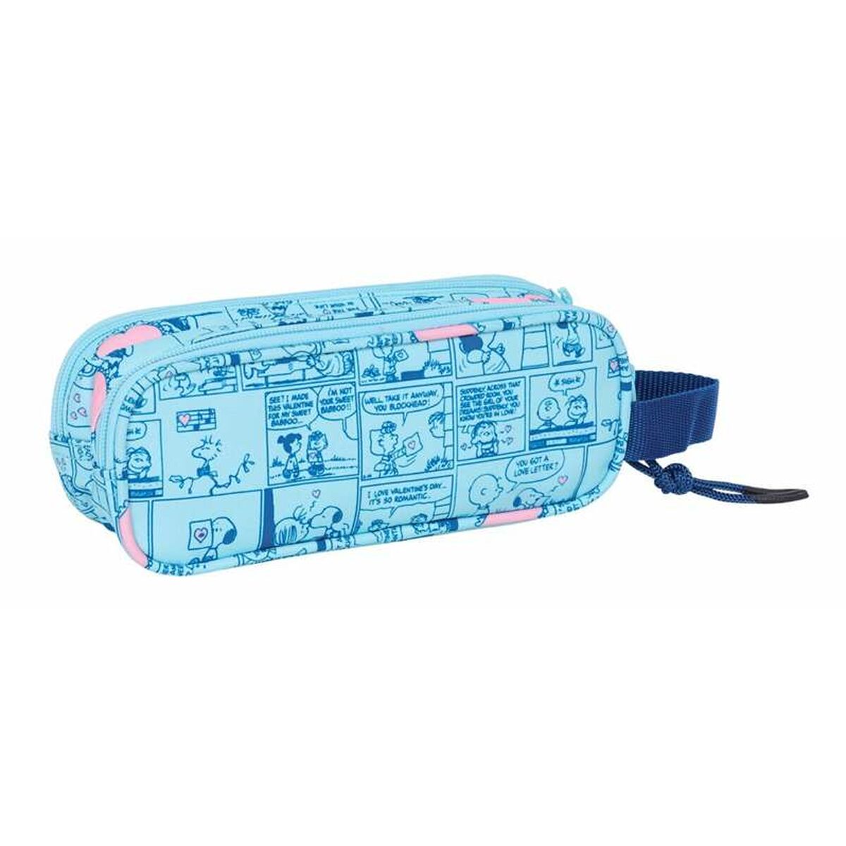 Pennenetui met 2 vakken Snoopy Love 21 x 8 x 6 cm-Topper Trend