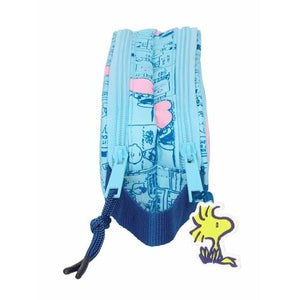 Pennenetui met 2 vakken Snoopy Love 21 x 8 x 6 cm-Topper Trend